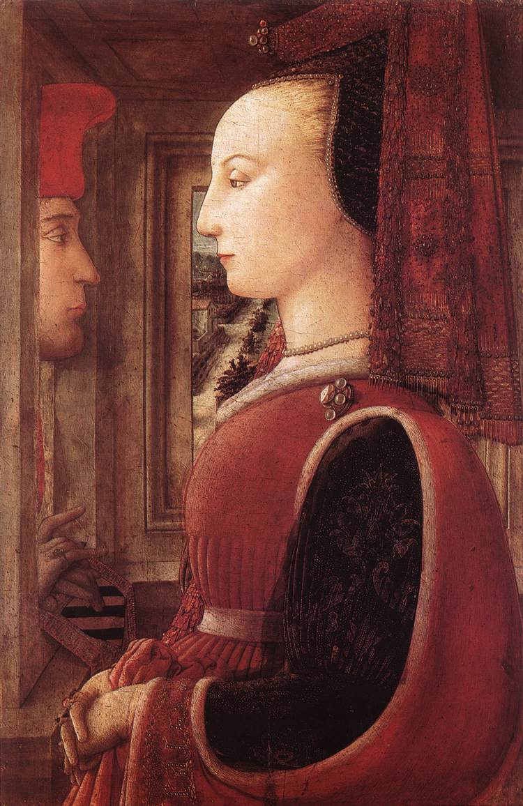 Portrait Of A Man And Woman At A Casement by Lippo Lippi, c.1440